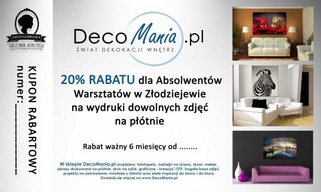 Upust dla Absolwentów na wydruki na płótnie w DecoMania.pl !